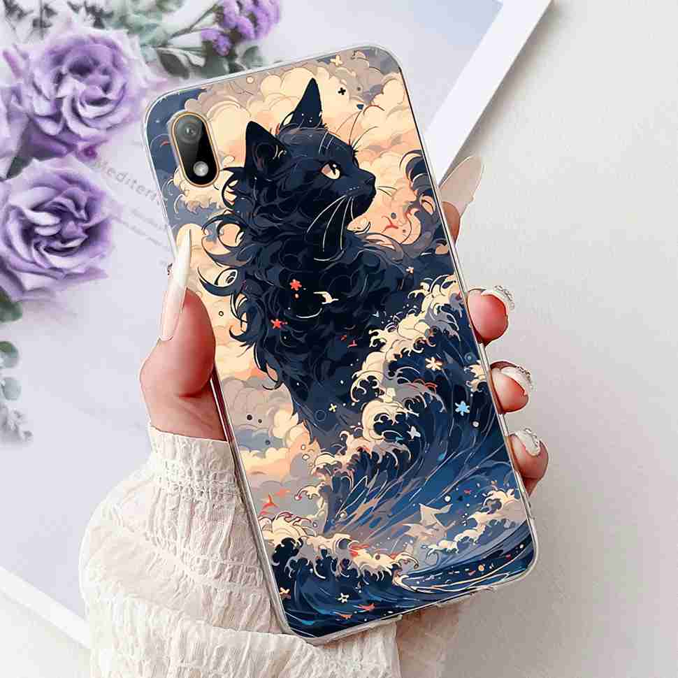 For Huawei Y5 2019 AMN-LX1 Case Colorful Butterfly Flowers Soft Silicone TPU Back Cover For Huawei Y5 Y5 AMN-LX2 AMN-LX3 Bumper