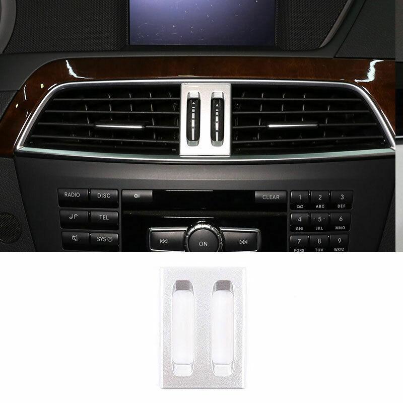 For Benz 2011-2014 C-Class W204 Silver Control Air Outlet Pulley Frame Trim 1PCS