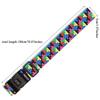 2 Pcs Cross Colored Luggage Straps with Boarding Pass Buckle Password Lock Secure Travel Strap for Suitcases