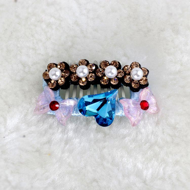Rhinestone Hair Clip for Small Pets: Maltese, Yorkshire Terrier, Shih Tzu
