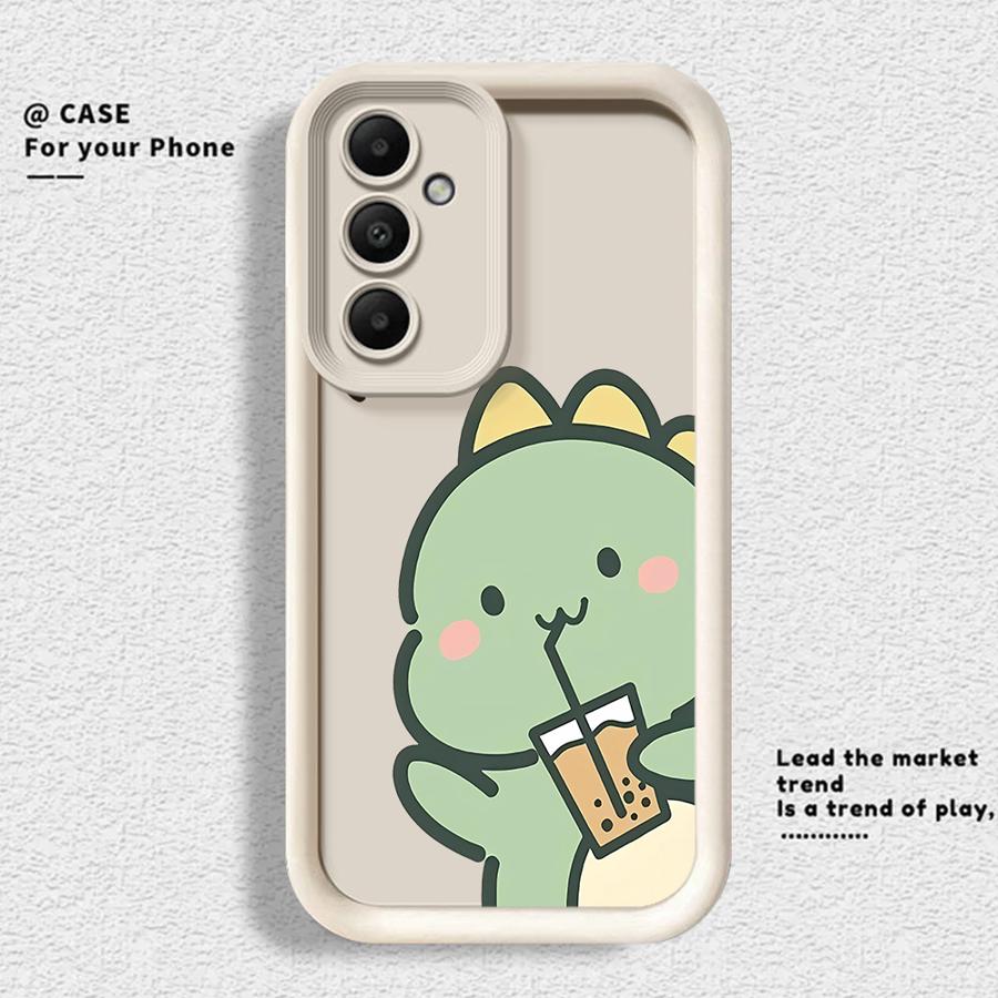 

Case for Samsung Galaxy A12 A13 A71 A72 A15 A16 A53 A54 A34 A26 A32 A56 A23 A35 A36 A51 A73 Phone Cover Adorable Milk Tea Galaxy A54 5G