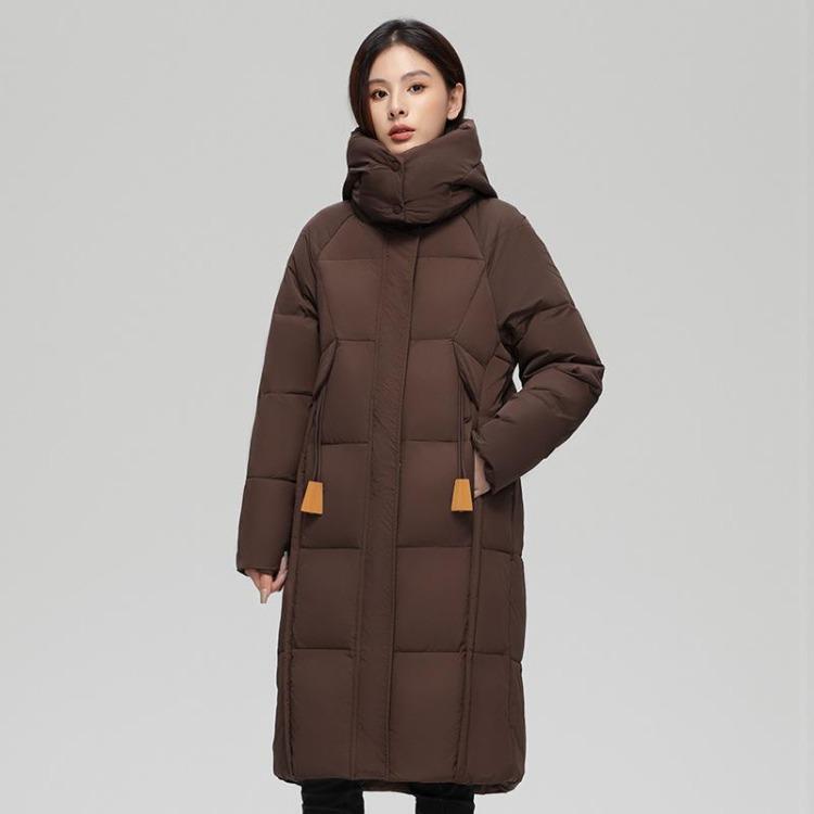 Women Winter Down Jacket Korean Style Loose Long Hooded Warm Coat