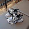 Boys Shoes 2025 New Autumn Breathable Children's Running Sneakers Girls Popular Dad Shoes Older Children's Mesh Shoes
