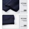 Men's Old Money Aesthetic Striped Zip-Up Cardigan
