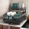 Multi-Purpose Kitchen Bowl & Dish Drying Rack with Drain Basket