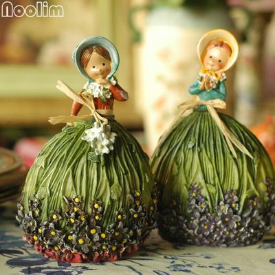 2 Teile/satz Miniatur Fee Figuren Garten Dekoration Kawaii Harz Figuren Mädchen Handwerk