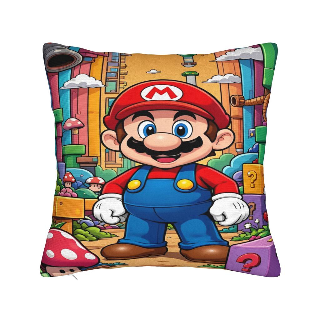 M-Marioes Printing Pillowcases Cushion Cover Throw Pillow Cover Warm Sofa Decorations Zippered Multi Size