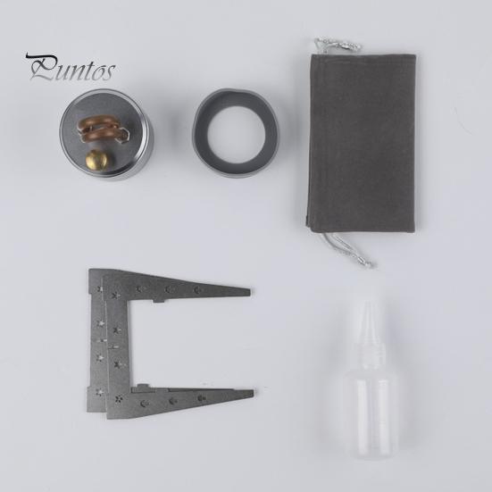 1 Zestaw Przenośny Palnik Kempingowy Pojemność 50ML Wytrzymały Outdoorowy Turystyczny Plecak Piknikowy Kuchenka Do Gotowania Wiatroodporny Metalowy Piec na Paliwo Płynne