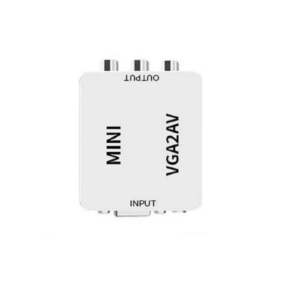 VGA To 3RCA Converter 3RCA To VGA Converter 3RCA Adapter with 3.5mm Sound Output for HDTV Box Computer 1080P VGA Converter