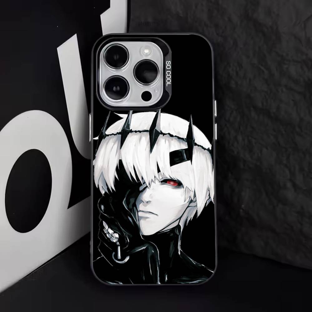 

Anime Ken Kaneki Phone Case For iPhone 17,16,15,14,13,12,11,Pro,Max,Plus,E,Air,Mini Black Tpu Cover iPhoneXR