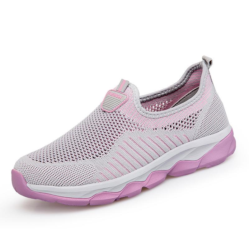 

Женские кроссовки, повседневная обувь, удобные сетчатые женские кроссовки на шнуровке, массивные женские вулканизированные туфли, туфли для мамы и папы 36 светло-серый