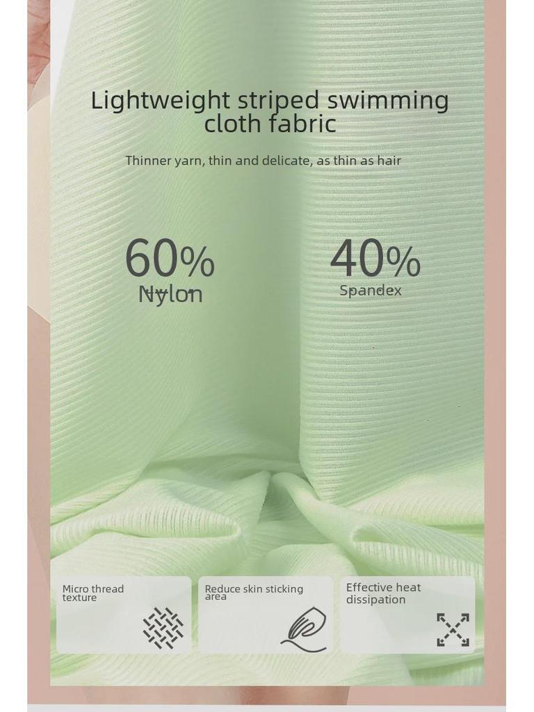 Summer Thin Seamless Rabbit Ear Bra Set for Women - Small Cup, Ice Silk, Wave Edge Design