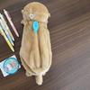 Cute Little Otter Plush Pencil Case Cartoon Animal Doll Pen Bag Stationery Storage School Supplies Plush Pencil Cases
