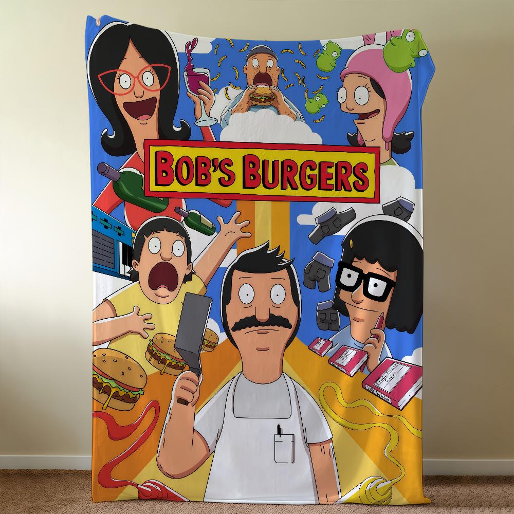 B-BobS-ES B-BurgerS-ES Cartoon Blanket Soft Warm Furry Throw Super Kids Toys Bed Sofa Car Cradle