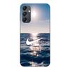 Case For Samsung Galaxy A05s White Nike Logo Sea Sun Maniacase