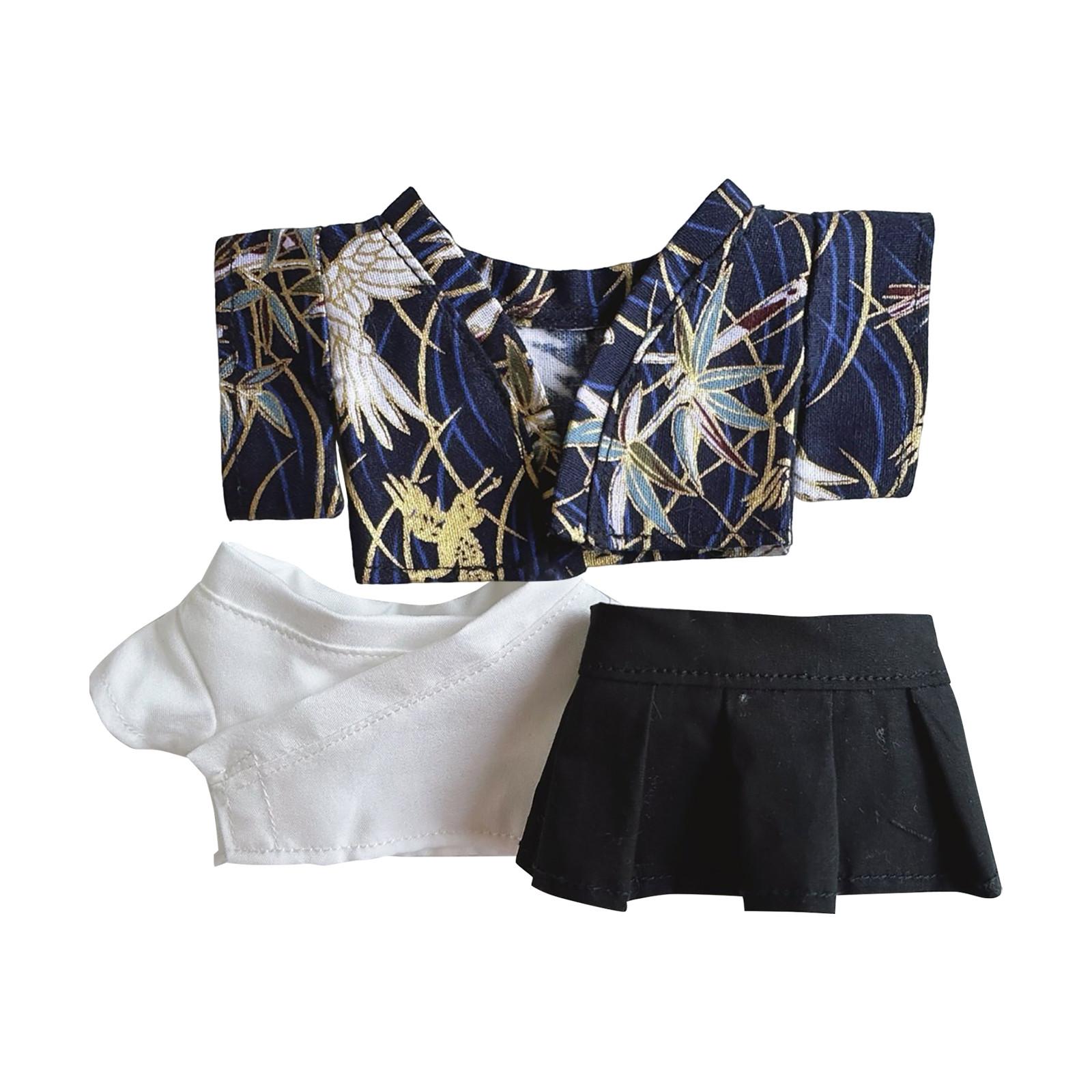 

Милая плюшевая кукла игрушка подарок мультфильм детская тряпичная кукла сменная одежда, плюшевые игрушки аксессуары One Size