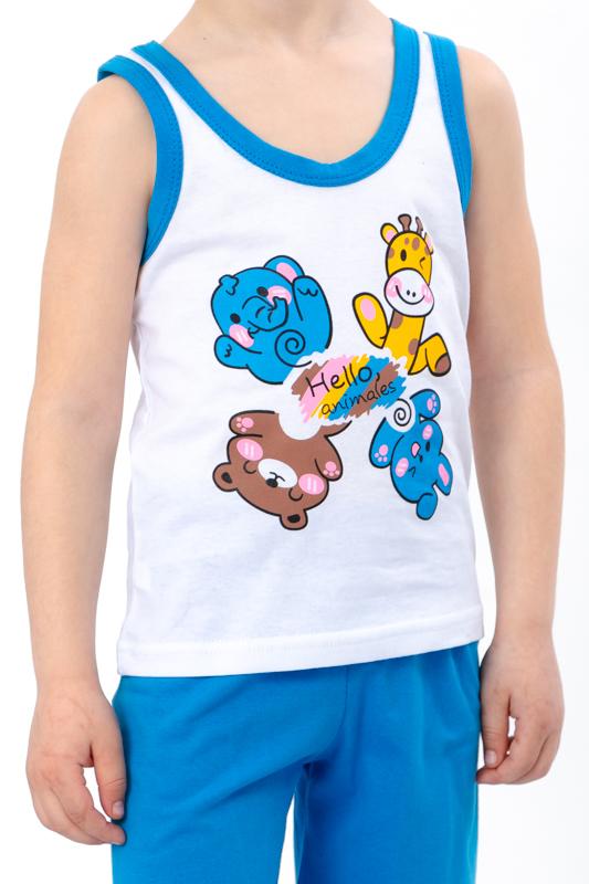 Sommer-Baumwollset für Jungen – Helles bedrucktes Tanktop & Bequeme Shorts mit elastischem Bund, Leicht & Atmungsaktiv, Sommer, 6202-001-33-4 HC