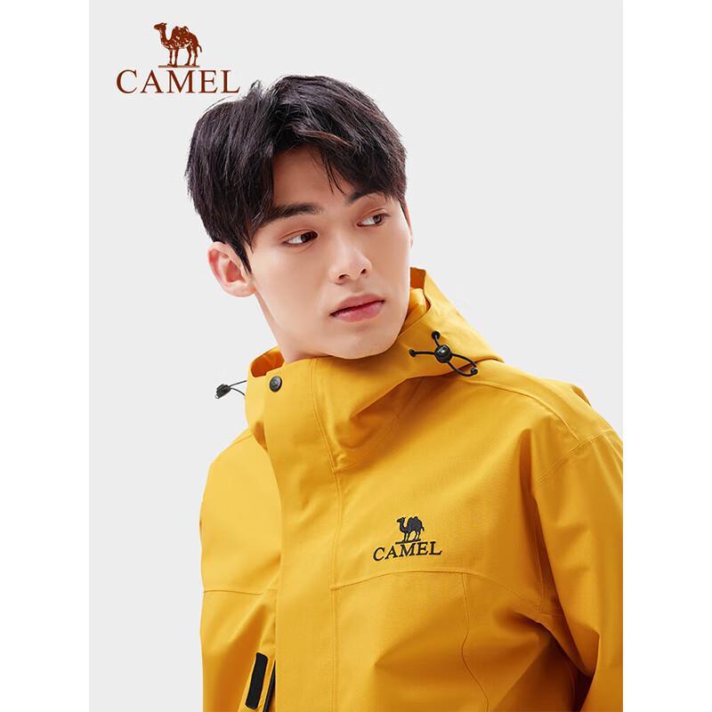 Camel Outdoor Windproof Waterproof Hooded Jacket