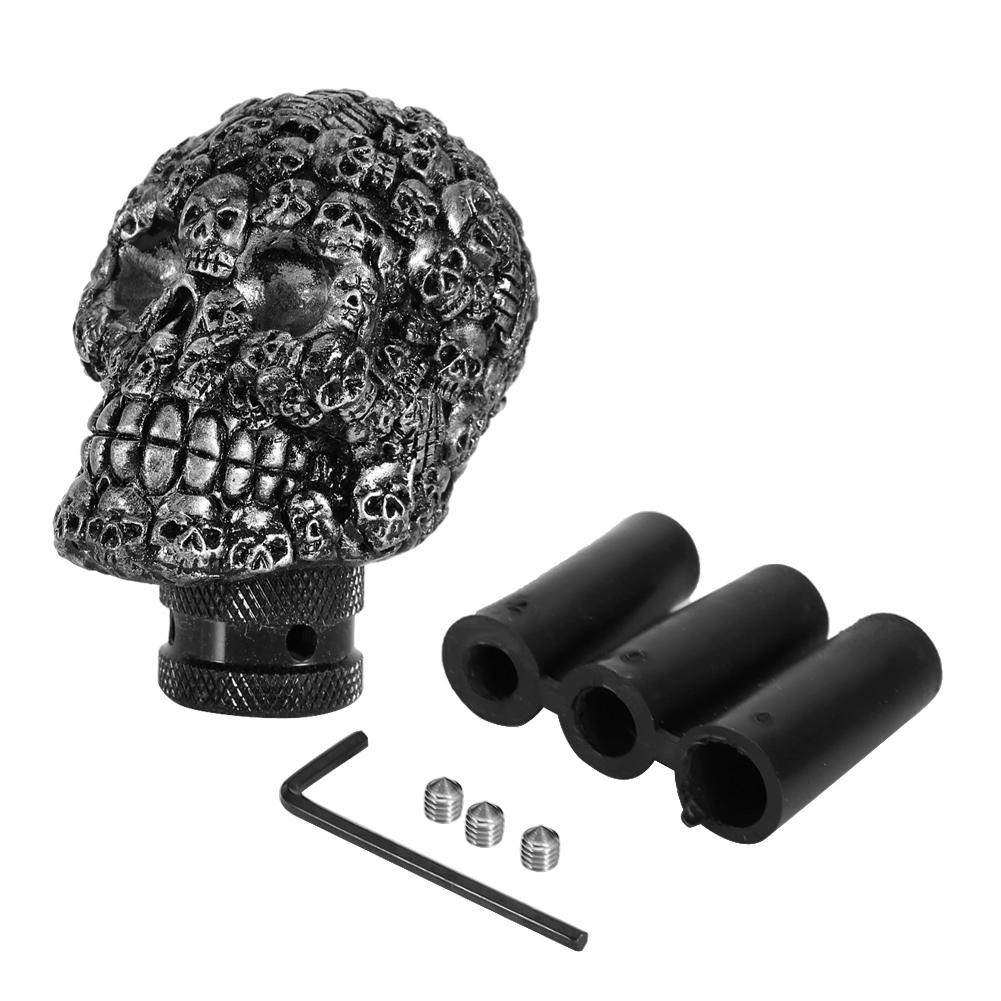 

Skull Gr Knob, Manual Gr Knob Stick Lev with 3 Hoses Unique Stylish Design for Most Manual Car