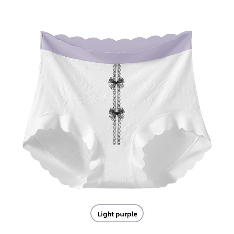 Women Summer New Cotton Anti Bacterial High Waist No Mark Hip Briefs