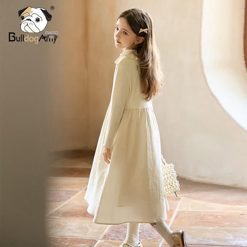 CHANZUIGOU Girls' Autumn Ruffle Princess Dress