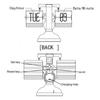 Retro Flip-Down Clock, Classic Mechanical Auto Flip Desk Table Clock, Battery-Powered, Built-in Gear-Operated Clock, for Multiple Home Office Decorati