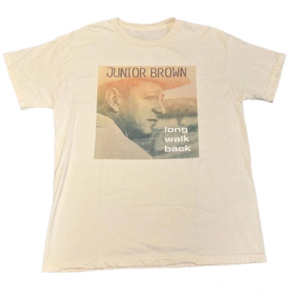 

90s Junior Brown Country Folk Shirt Short Sleeve Beige Unisex S5XL Unisex T-Shirt M