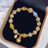 Natural Amethyst Citrine Tiger Eye Beaded Bracelet Set Womens Stackable Luxury Crystal Jewelry