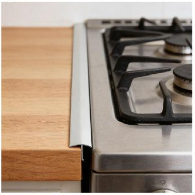 

2 Pack Stainless Steel Stove Crevice Filler Heat Resistant and Easy To Clean Range Trim Kit Suitable for Even Surface China Mainland