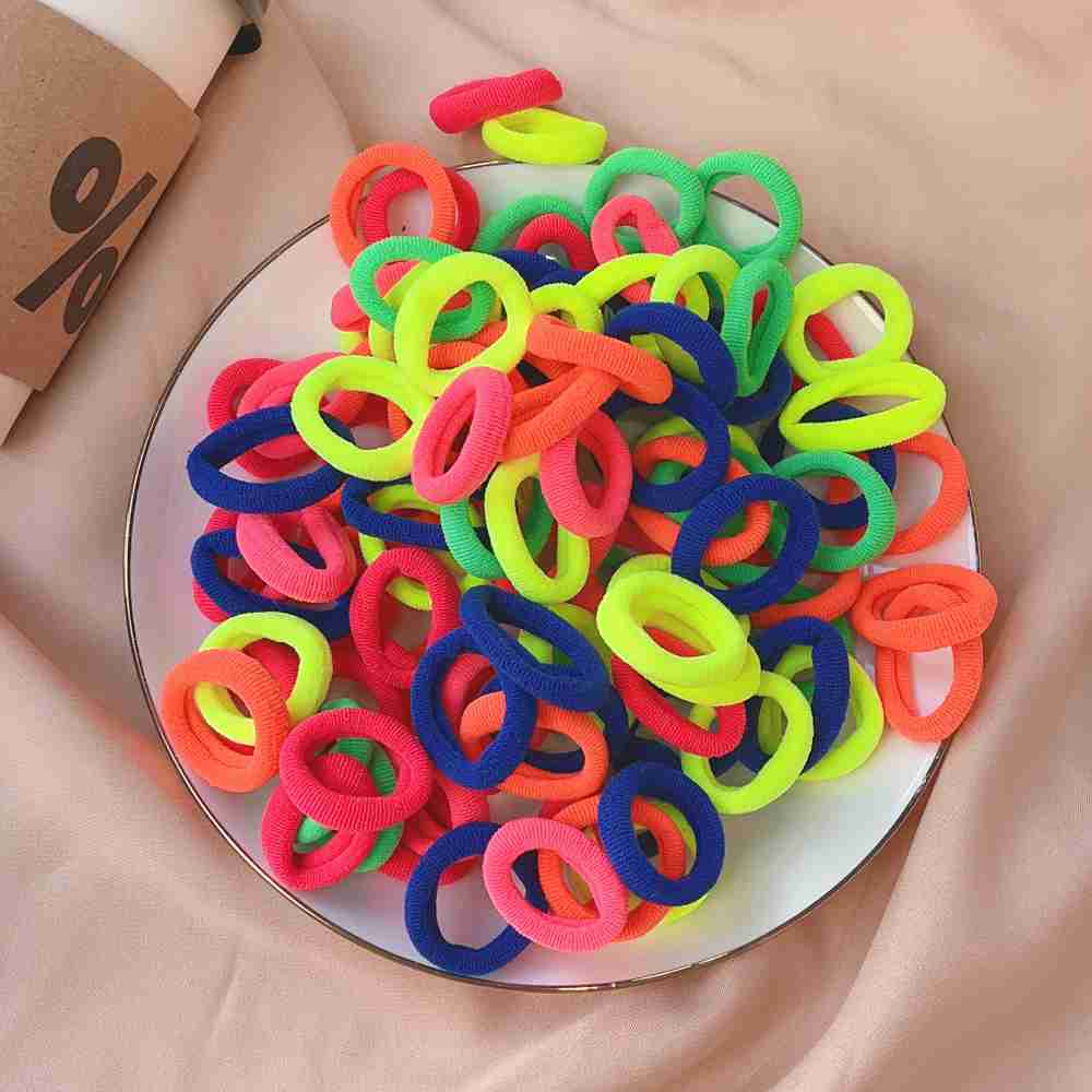 20pcs Kids Elastic Hair Bands Girls Sweets Scrunchie Rubber Band for Children Hair Ties Clips Headband Baby Hair Accessories