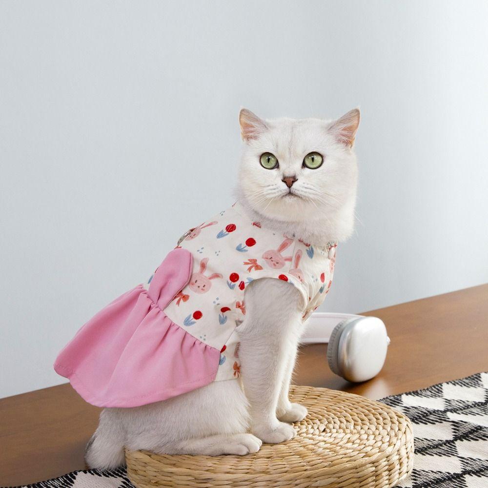 Liebliches Hunde-Sommerkleid Hautfreundliches Haustierkleid Chihuahua Welpenrock Für Kleine Mittlere Hunde