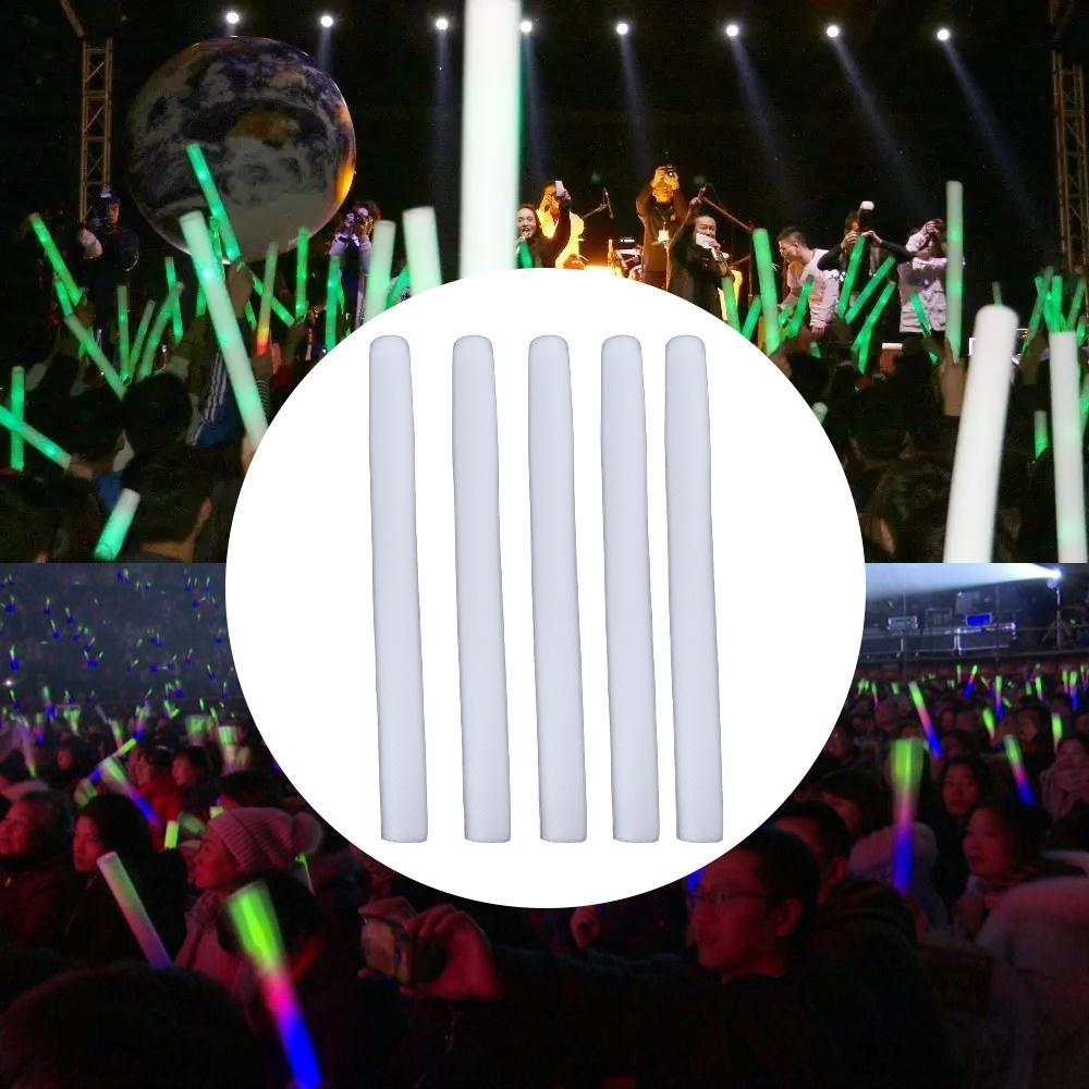 

5 шт. темные светодиодные палочки из пенопласта, цветные светодиодные светящиеся палочки для дня рождения, свадьбы