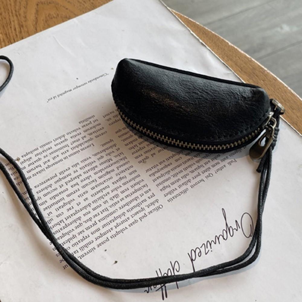 Multifunctional Car Key Bag Genuine Leather Small Coin Purse Practical Mini Storage Bag  Unisex