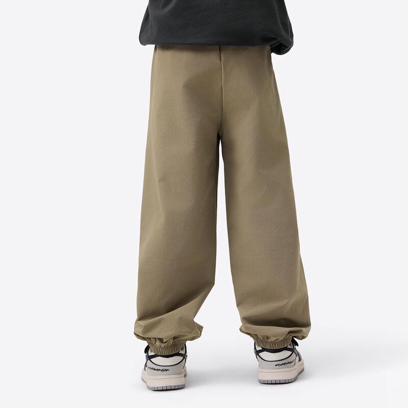 Boys' Letter Embroidered Soft Shell Casual Pants