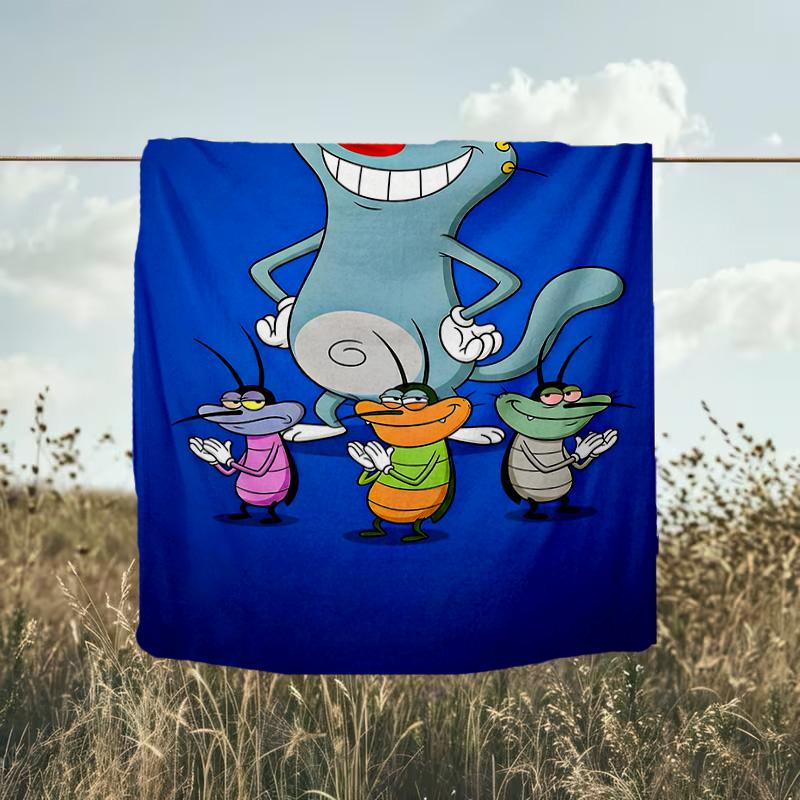 1PC Cockroaches Blanket Flannel Throw for Sofa, Indoor, Camping, Living Room, Office, Chair, And Bed Soft Birthday Christmas Gift