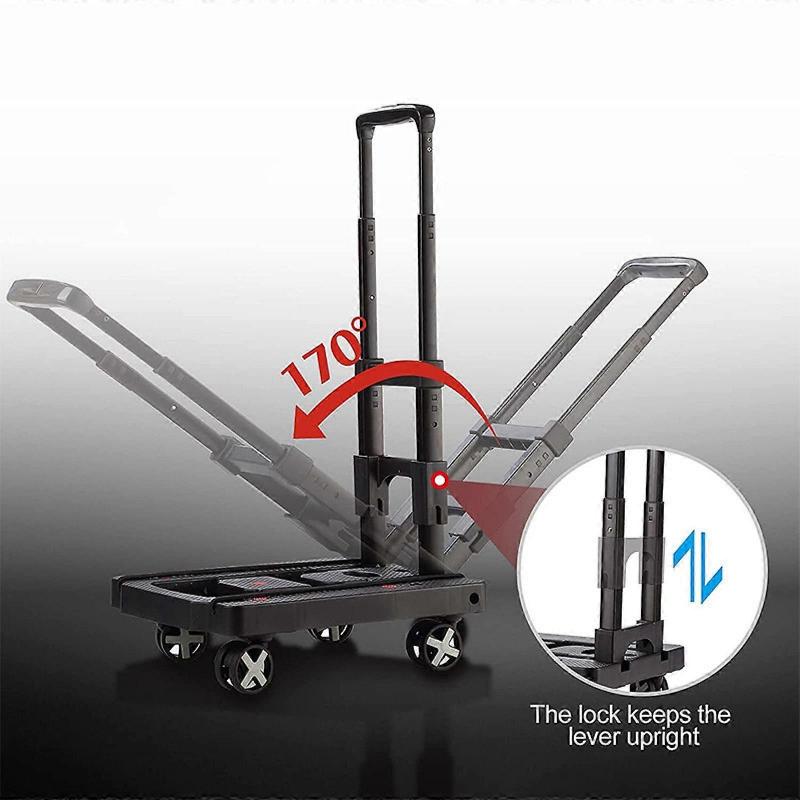 Utility Cart Practical Folding Grocery Cart for Office Moving House Shopping