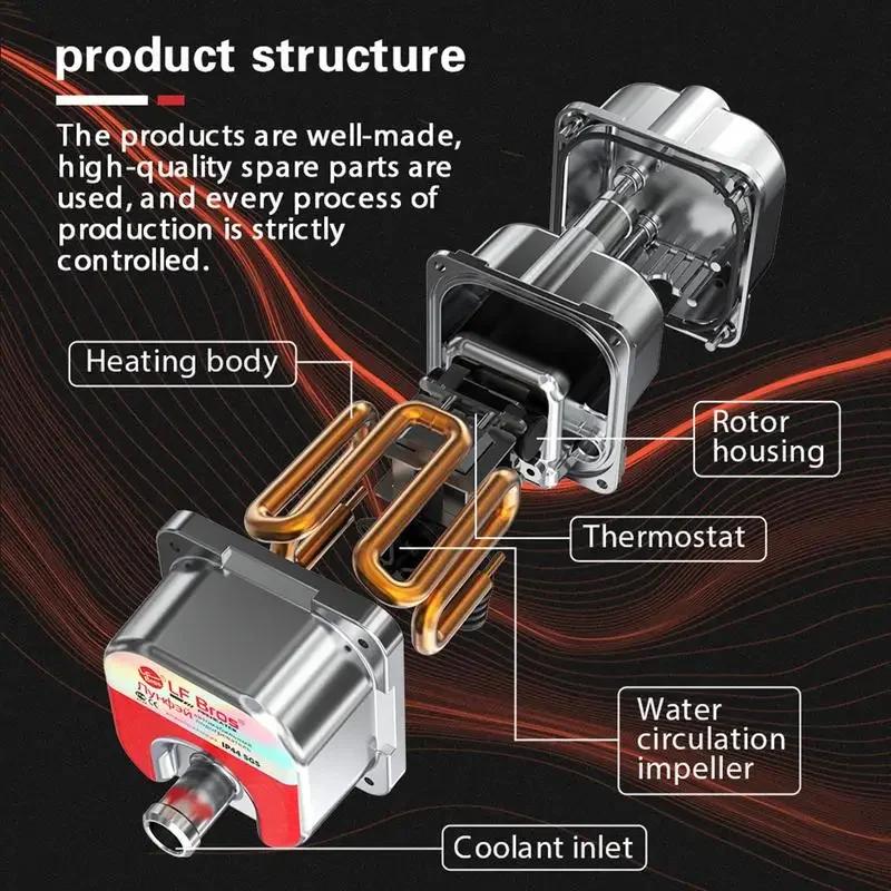 3000W 220V Diesel Preheater Engine Coolant Heater Parking Anti Freeze Protection For Vehicle Winter Cold Start Solution