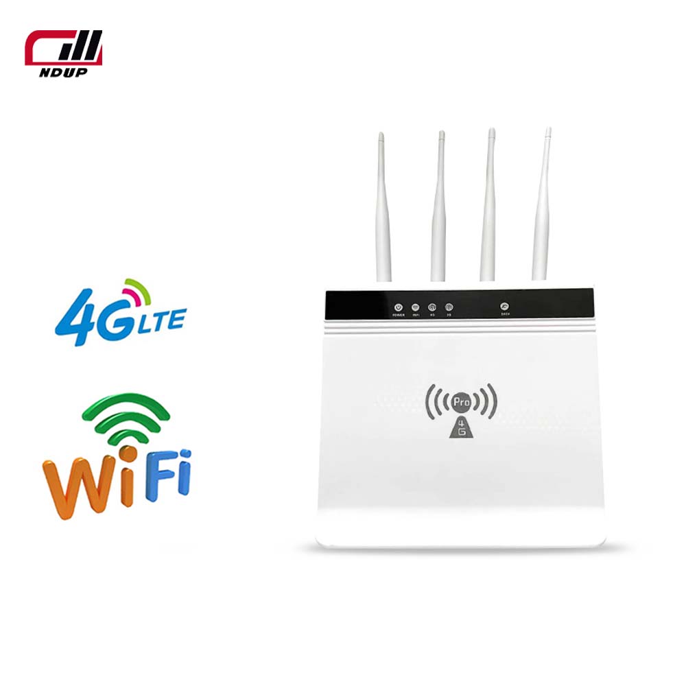 NDUP H822 WiFi Router - 4 LAN Ports, Pocket WiFi, LTE SIM Card Modem, 300Mbps, 4G Router, CAT 6