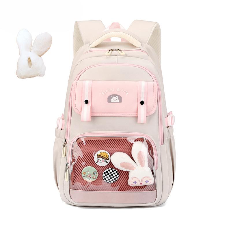 Middle School Students' Schoolbag New Cute Casual Travel Backpack Korean Style Simple Backpack Large Capacity