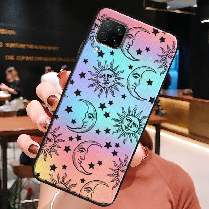 Sun Moon Star Astrological Celestial For Huawei Honor X8a X7a X9a X8 50 70 90 Lite Magic5 Pro P20 P30 P40 P50 P60 Nova 9 5T Case