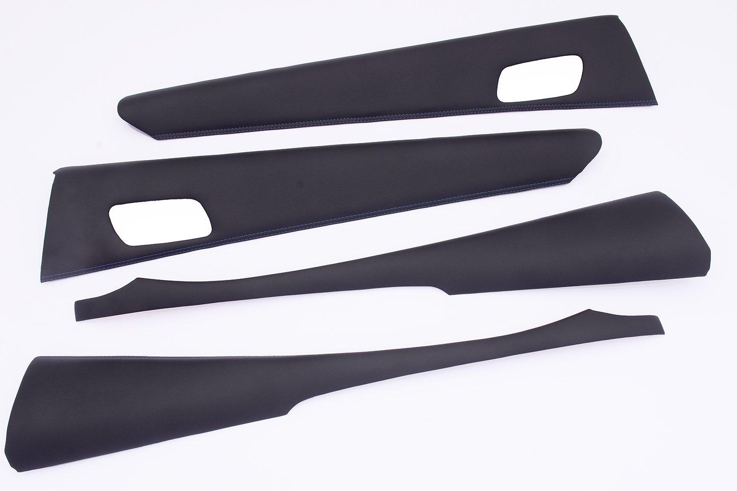 

BMW Japan Prius 50 Series Black Leather Blue Stitch Door Leather Panel Car Parts Luxury LDP-P50BL чёрный