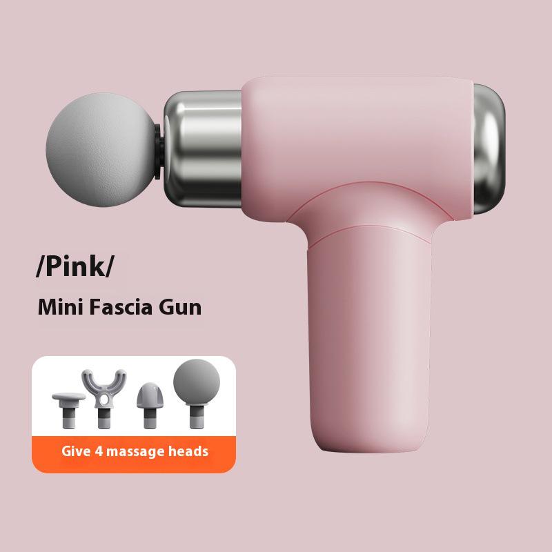 

Women s Mini Fascia Gun: EMO Silent Muscle Massager for Cervical Relaxation Button Version розовый