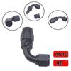 Universal AN4 AN6 AN8 AN10 AN12 Straight 45 90 120 180 Degree Oil Fuel Swivel Hose End Fitting Oil Hose End Adaptor Kit Tube Joi Fuel Injectors 6