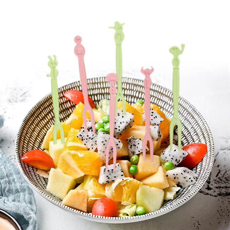 Thickened Plastic Fruit & Dessert Forks - 9.5cm