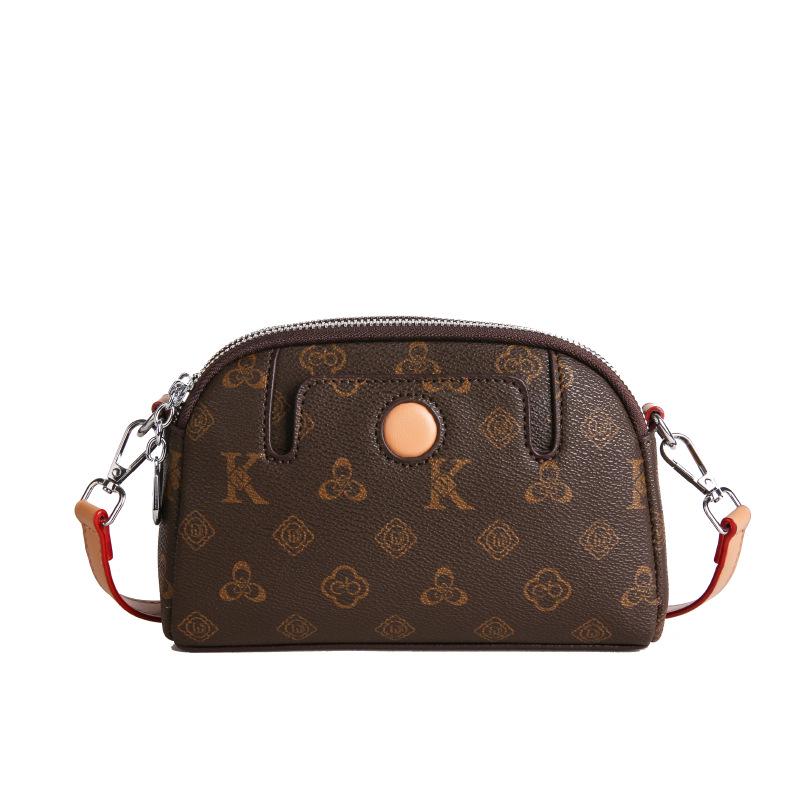 2025 Women's Luxury Double Layer Crossbody Bag - Large Capacity Phone Bag with Advanced Print and Zipper