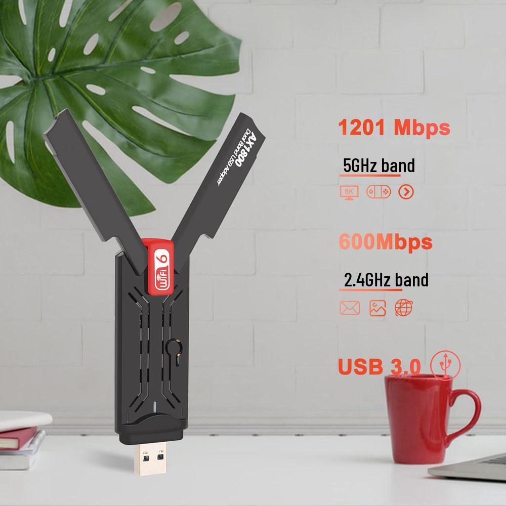 WiFi6 Dual-Band USB 3.0 Wireless Network Adapter MTK7921
