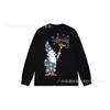 3. Cross-border Stuart long-sleeved printed t-shirt American trendy cylindrical cloth casual loose men and women the same style
