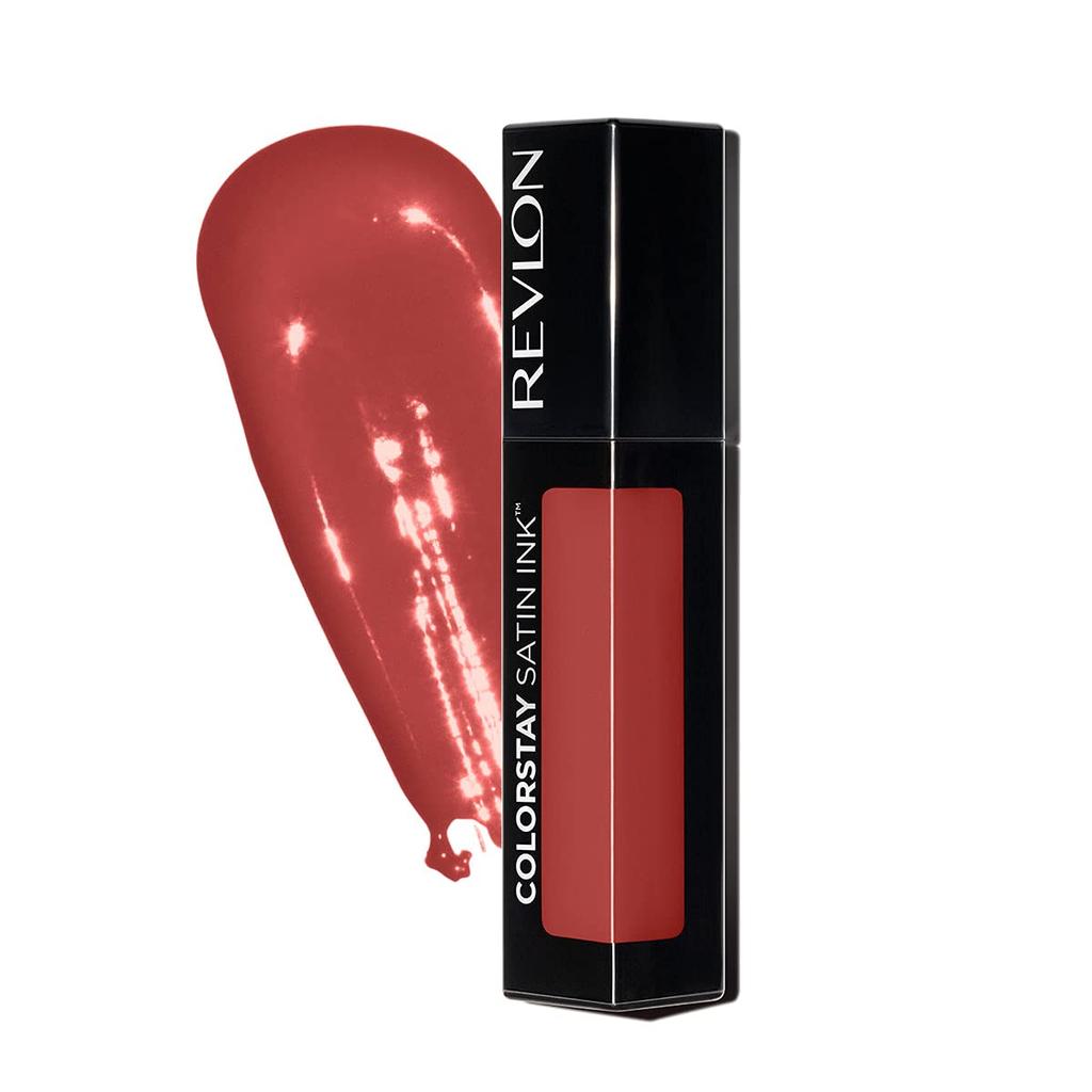 Revlon ColorStay Satin Ink 013 Holy for warm and cool subtle Lip Pumpkin Orange-brown (suitable undertones). Long-lasting, transfer-resistant, sheen,