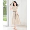 Fleeting Years Elegant V-Neck Midi Dress