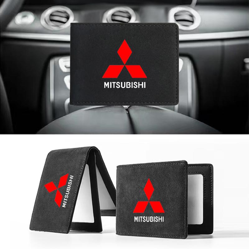 Tragbarer Führerscheinhalter für Auto PU-Leder Kartenetui für Mitsubishi Asx Lancer Outlander Pajero Ralliart Zubehör Auto Styling